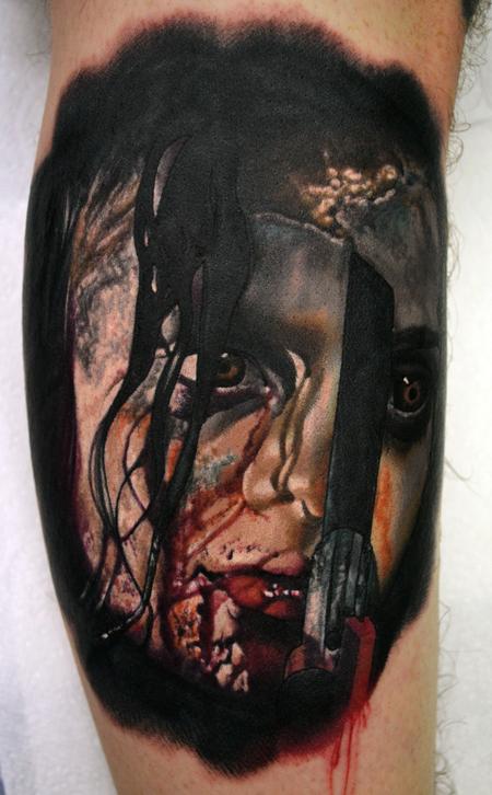 Alan Aldred - Evil Dead Portrait Tattoo